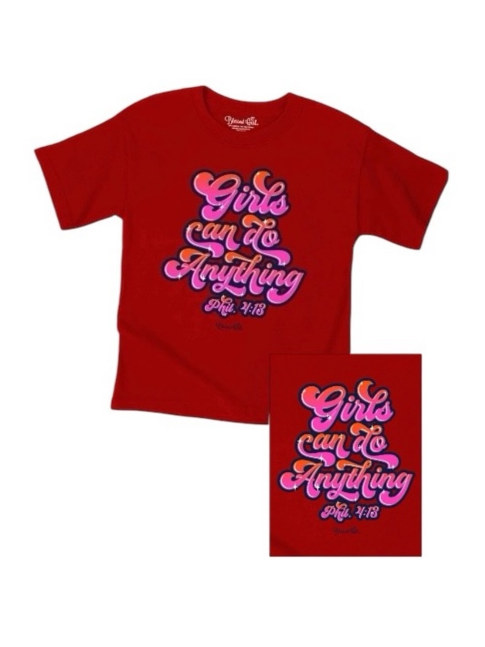 Blessed Girl Kids “Girls Can Do Anything” Tee